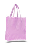 Pink canvas tote bag, tote bags for work, reusable grocery tote, 