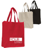 Custom printed canvas tote bag, tote bags for work, reusable grocery tote, 