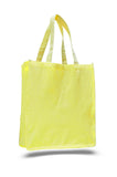 Yellow canvas tote bag, tote bags for work, reusable grocery tote, 