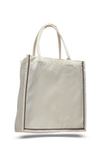 Brown stripe cotton shopping totebag, reusable grocery bag, reusable shopping bags, customized tote bags, tote bag custom
