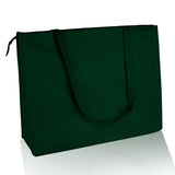 Forest Green non woven zippered tote, non woven tote bags, large tote bags, large non woven polypropylene tote bags, 