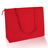 Red non woven zippered tote, non woven tote bags, large tote bags, large non woven polypropylene tote bags, 
