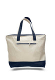 Navy heavy canvas zippered tote bags, tote bags with zipper, tote bags zipper, zipper tote bags, tote bag with zipper, 
