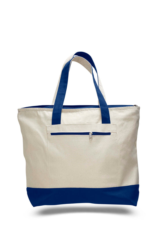 Royal Blue heavy canvas zippered tote bags, tote bags with zipper, tote bags zipper, zipper tote bags, tote bag with zipper, 