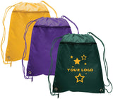 Custom cinch bags, cheap custom tote bags, drawstring bags, personalized cinch bags, promotional drawstring bags, wholesale drawstring backpack