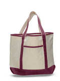 Maroon canvas tote bag, teachers tote bags, canvas boat bag, shopping tote bags, 