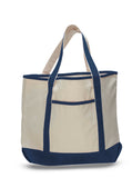 Navy canvas tote bag, teachers tote bags, canvas boat bag, shopping tote bags, 