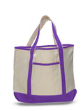 Purple canvas tote bag, teachers tote bags, canvas boat bag, shopping tote bags, 