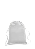 White cotton drawstring backpack, personalized backpacks, customizable backpacks, string backpacks, cheap totes