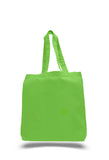 Lime Green tote bags, cheap totes, tote bags custom, custom tote bags, promotional tote bags, trade show totes, 
