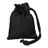 black drawstring coin bag, drawstring coin purse, drawstring money bag, cotton drawstring pouches