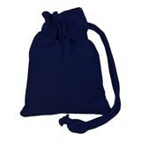 navy coin pouch, drawstring coin bags, drawstring pouch, cotton money purse