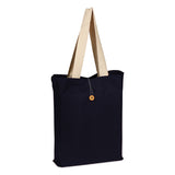 Heavy Canvas Colored Button-Up Tote Bag