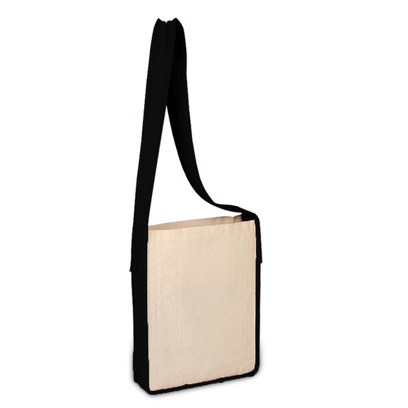 Heavy Canvas Sling Bag with Contrasting Dyed Handles