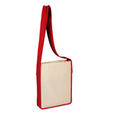 Heavy Canvas Sling Bag with Contrasting Dyed Handles